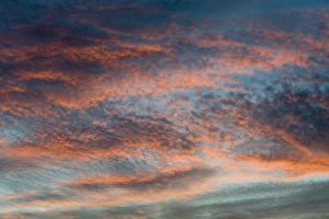 Sky at sunset over Kelling Heath North Norfolk July