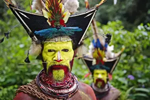 Timan Thumbu Huli Wigman from Tari Southern Highlands Papua New Guinea. Feathers
