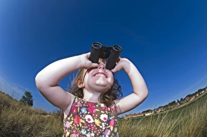 toddler bird watching Cley North Norfolk August