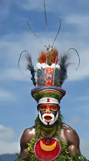 Pacific Prints: Tribal performers from the Anglimp District in Waghi Province Western Highlands Papua