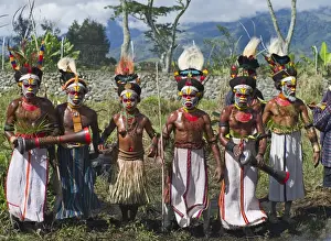 Pacific Prints: Western Highlanders at Hagen Show in Western Highlands Papua New Guinea
