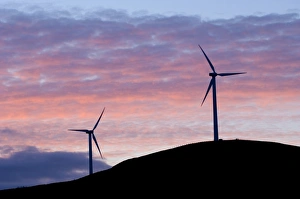 Shetland Prints: Wind turbines Shetland Scotland