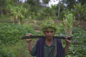 Young boy in Tari Valley Southern Highlands Papua New Guinea