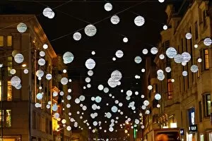 Christmas lights and decorations in London, England